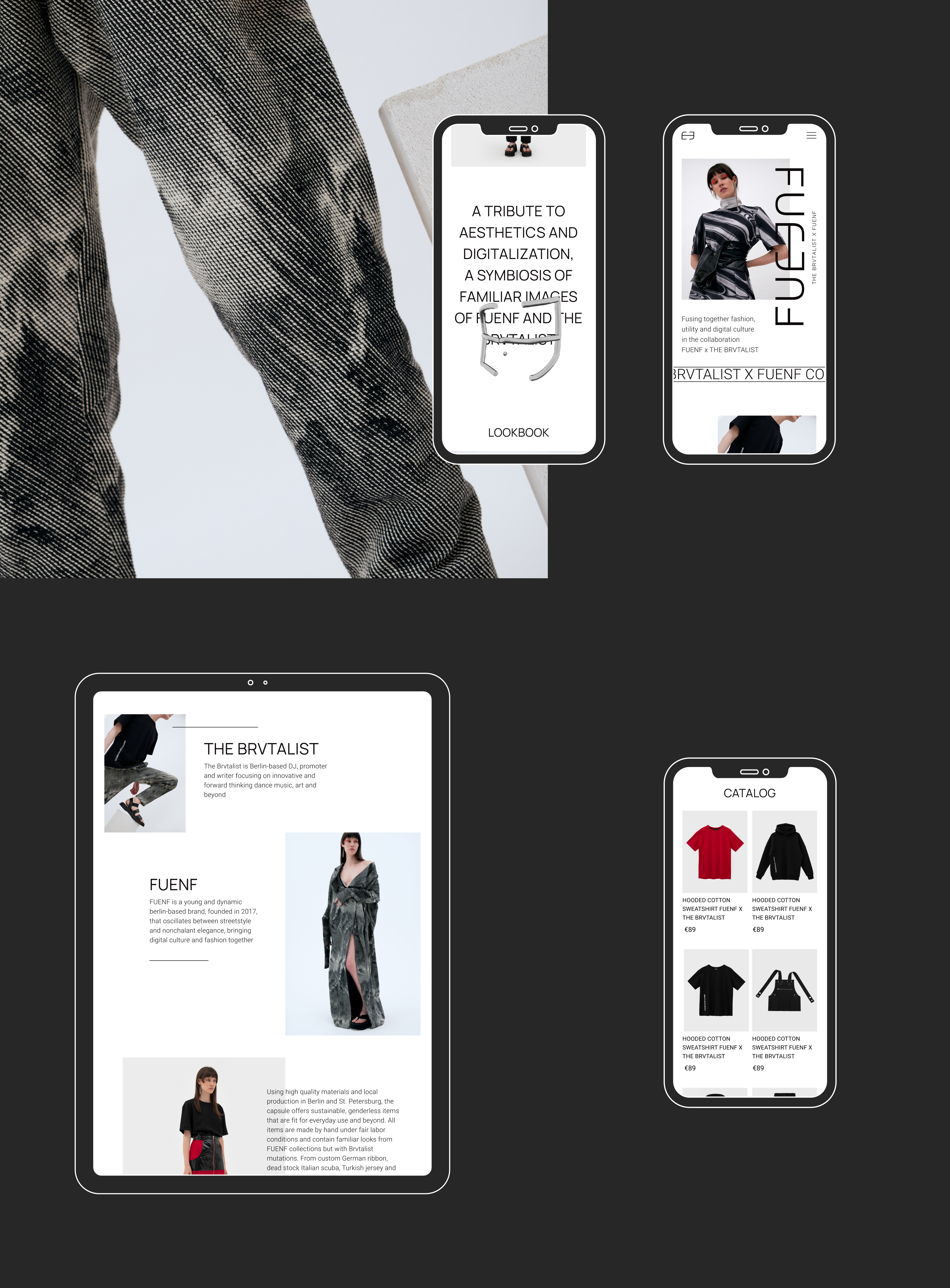 Mobile and desktop site examples